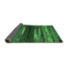 Sideview of Oriental Emerald Green Modern Rug, abs4247emgrn