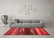 Modern Red Washable Rugs