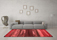 Machine Washable Oriental Red Modern Rug, wshabs4247red