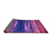 Sideview of Oriental Purple Modern Rug, abs4247pur