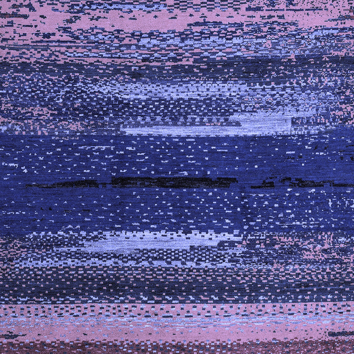 Machine Washable Oriental Blue Modern Rug, wshabs4247blu