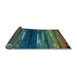 Sideview of Oriental Light Blue Modern Rug, abs4247lblu