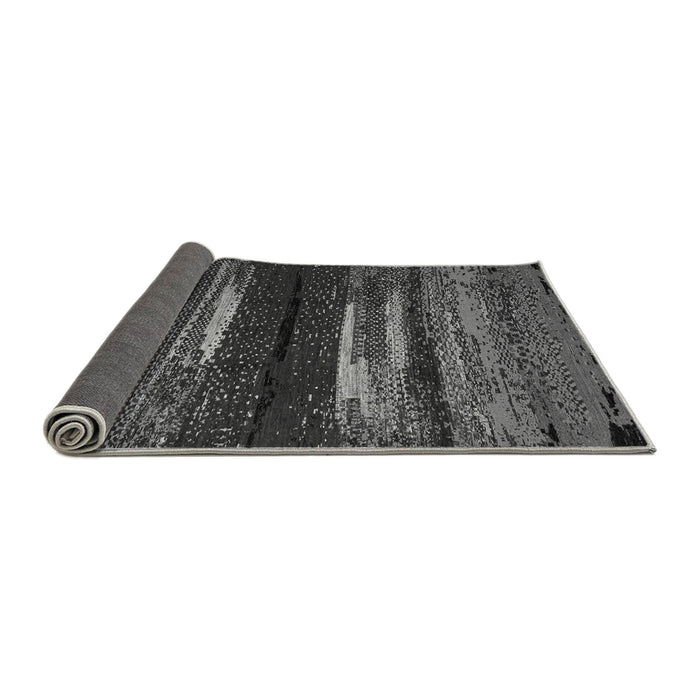 Sideview of Oriental Gray Modern Rug, abs4247gry