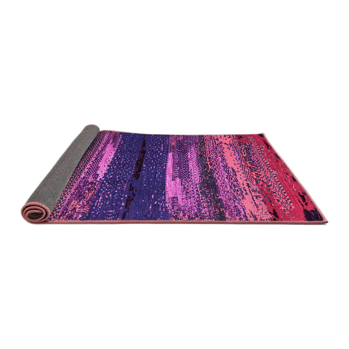 Sideview of Oriental Pink Modern Rug, abs4247pnk
