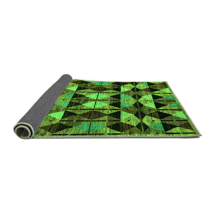 Sideview of Oriental Green Modern Rug, abs4248grn