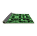 Sideview of Oriental Emerald Green Modern Rug, abs4248emgrn