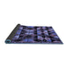 Sideview of Oriental Blue Modern Rug, abs4248blu