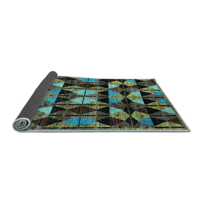 Sideview of Oriental Light Blue Modern Rug, abs4248lblu