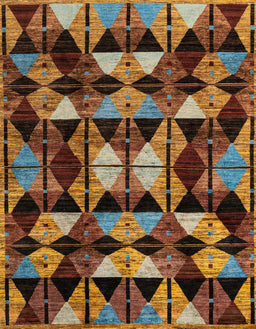 Abstract Red Oriental Rug, abs4248