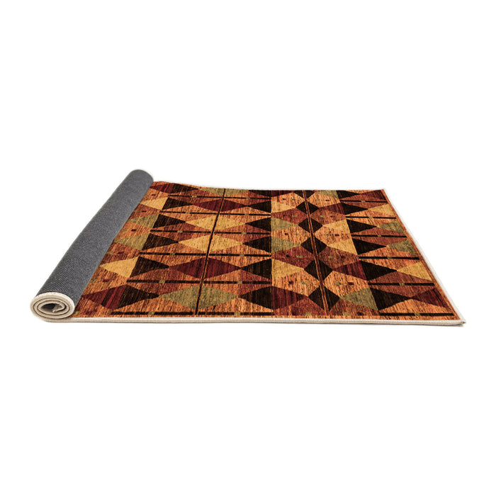 Sideview of Oriental Orange Modern Rug, abs4248org