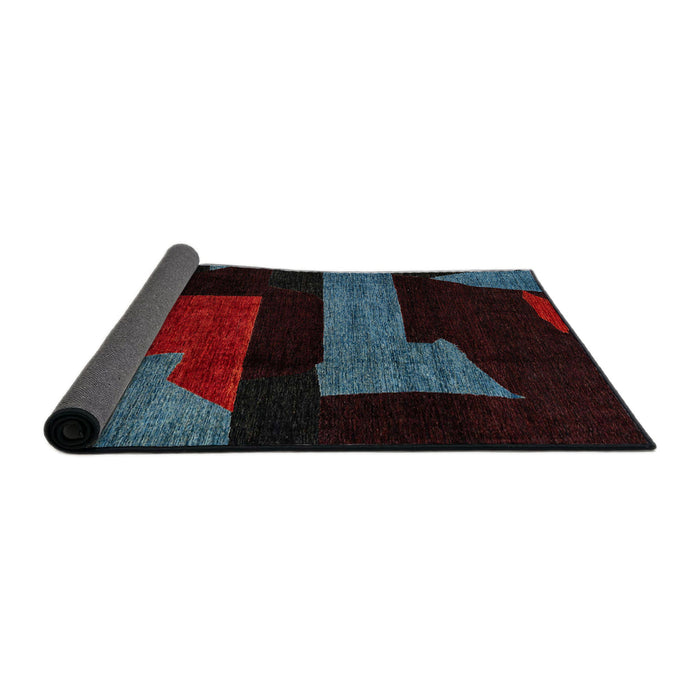 Sideview of Abstract Red Oriental Rug, abs4249