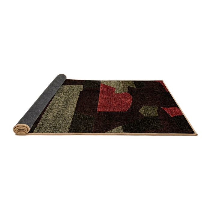 Sideview of Oriental Brown Modern Rug, abs4249brn