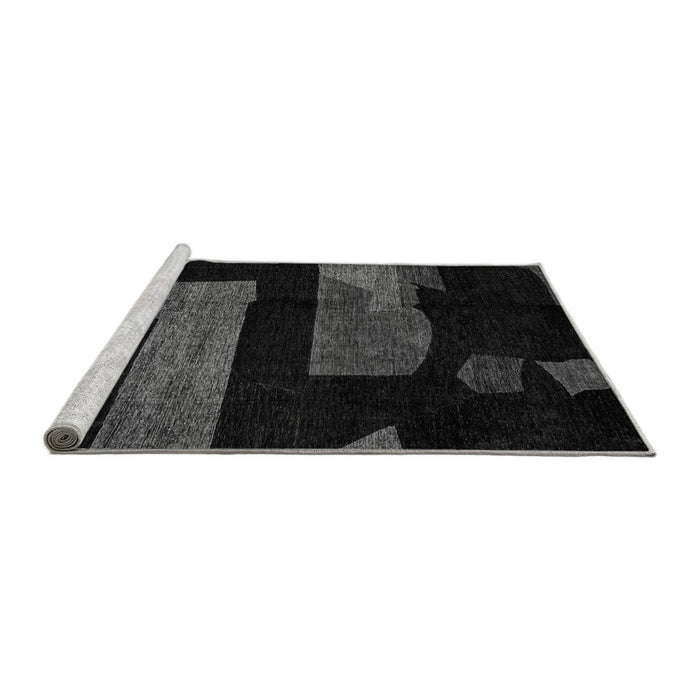 Sideview of Machine Washable Oriental Gray Modern Rug, wshabs4249gry
