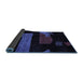 Sideview of Oriental Blue Modern Rug, abs4249blu