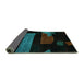 Sideview of Oriental Turquoise Modern Rug, abs4249turq