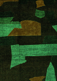 Oriental Green Modern Rug, abs4249grn