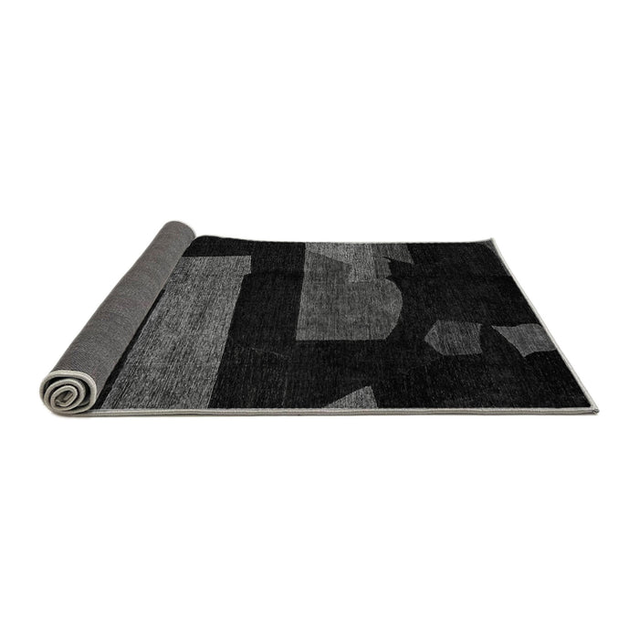Sideview of Oriental Gray Modern Rug, abs4249gry