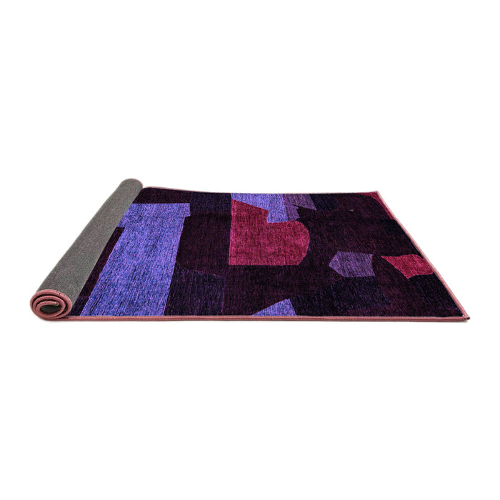 Sideview of Oriental Purple Modern Rug, abs4249pur