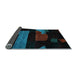 Sideview of Oriental Light Blue Modern Rug, abs4249lblu