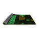 Sideview of Oriental Green Modern Rug, abs4249grn