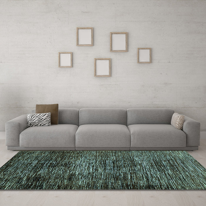 Machine Washable Abstract Light Blue Modern Rug in a Living Room, wshabs424lblu