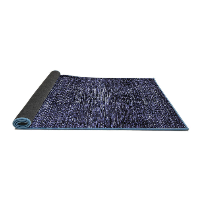 Sideview of Abstract Blue Modern Rug, abs424blu
