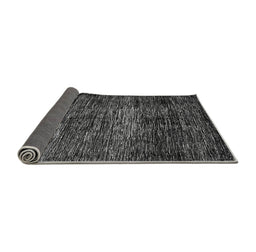 Sideview of Abstract Gray Modern Rug, abs424gry