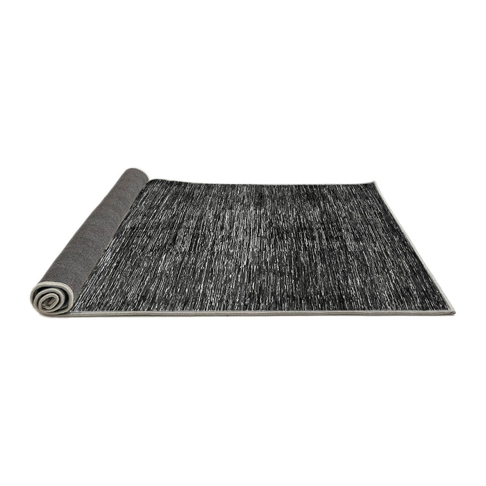 Sideview of Abstract Gray Modern Rug, abs424gry
