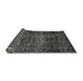 Sideview of Abstract Gray Modern Rug, abs424gry