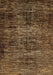 Abstract Brown Modern Rug, abs424brn