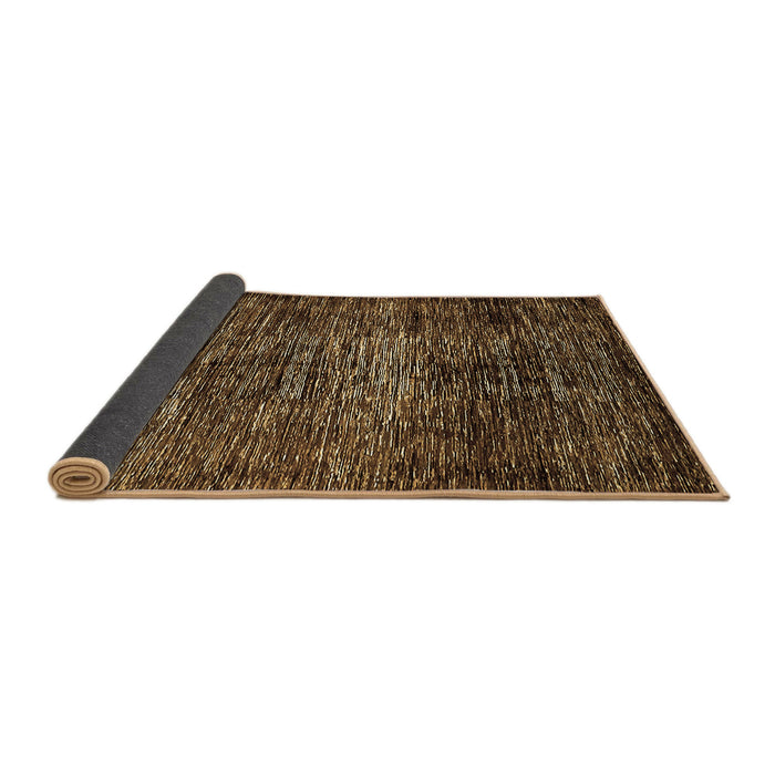 Sideview of Abstract Brown Modern Rug, abs424brn