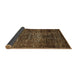 Sideview of Abstract Brown Modern Rug, abs424brn