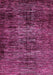 Machine Washable Abstract Pink Modern Rug, wshabs424pnk