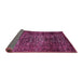 Sideview of Abstract Pink Modern Rug, abs424pnk