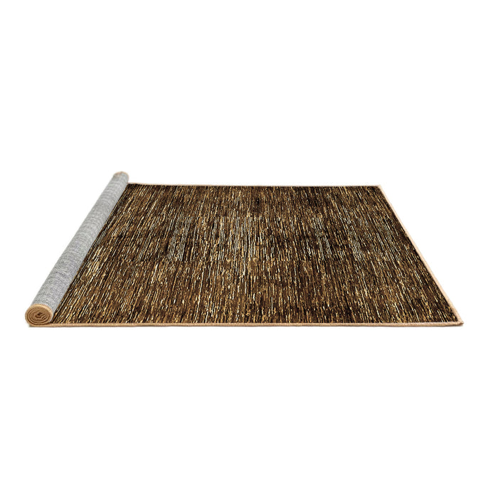 Sideview of Machine Washable Abstract Brown Modern Rug, wshabs424brn