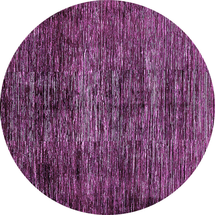 Round Abstract Purple Modern Rug, abs424pur
