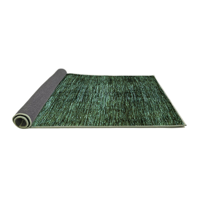 Sideview of Abstract Turquoise Modern Rug, abs424turq