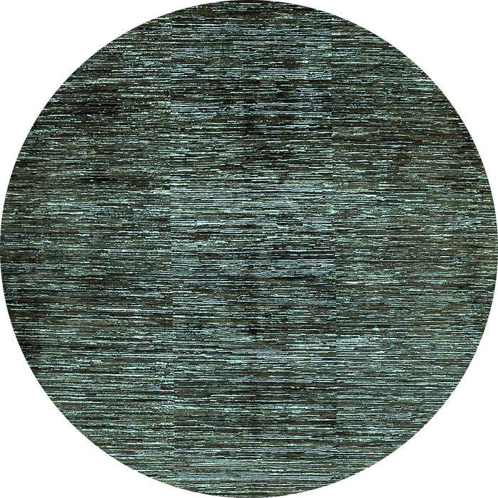 Round Abstract Light Blue Modern Rug, abs424lblu