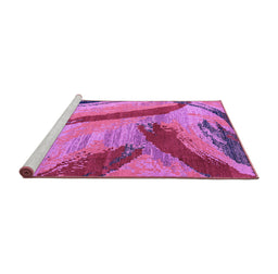 Sideview of Machine Washable Oriental Purple Modern Area Rugs, wshabs4250pur