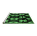 Sideview of Machine Washable Oriental Emerald Green Modern Area Rugs, wshabs4251emgrn