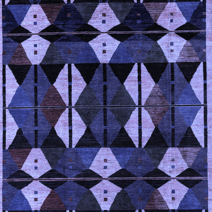 Machine Washable Oriental Blue Modern Rug, wshabs4251blu