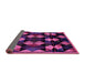 Sideview of Oriental Pink Modern Rug, abs4251pnk