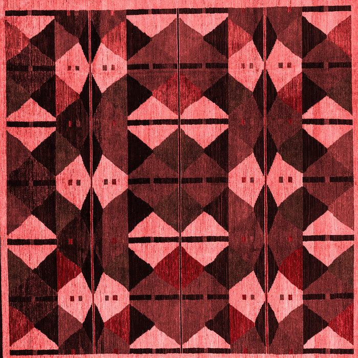 Machine Washable Oriental Red Modern Rug, wshabs4251red