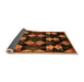 Sideview of Oriental Orange Modern Rug, abs4251org