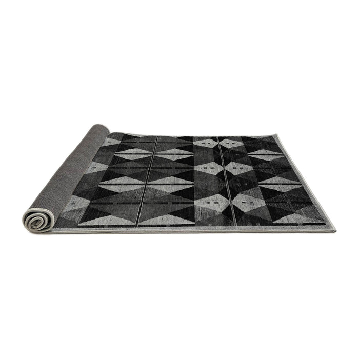 Sideview of Oriental Gray Modern Rug, abs4251gry