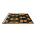 Sideview of Machine Washable Oriental Brown Modern Rug, wshabs4251brn