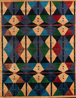 Abstract Brown Oriental Rug, abs4251