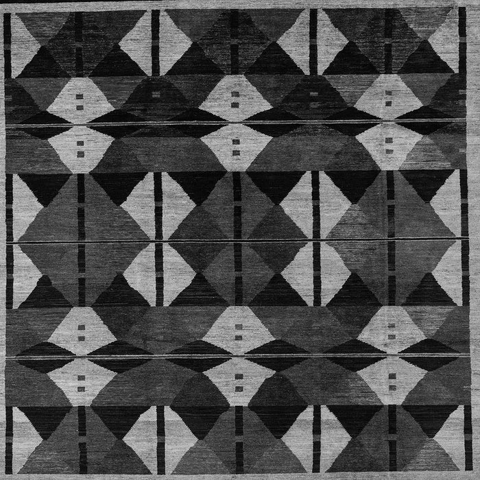 Square Oriental Gray Modern Rug, abs4251gry