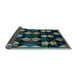 Sideview of Oriental Light Blue Modern Rug, abs4251lblu