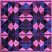 Square Oriental Purple Modern Rug, abs4251pur